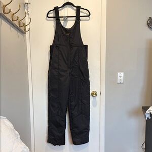 Black Relaxed Fit Jumpsuit with Adjustable Straps